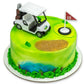 Golf Cart Plastic Cake Topper Set