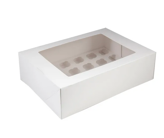 White Mini Cupcake Box (24 Mini Cup)