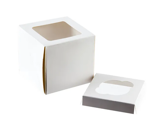 White Cupcake Box (1 cup)