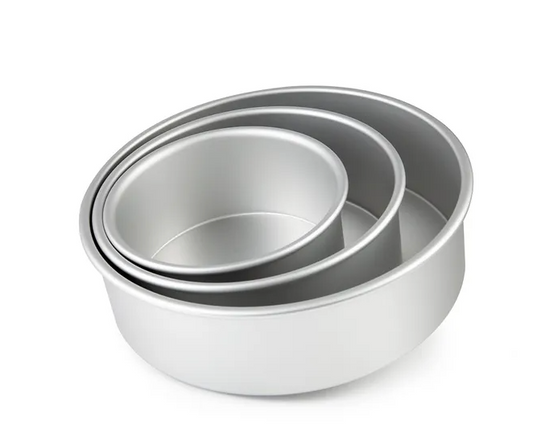 3pc Round Cake Tin Pro Set (3" Deep)