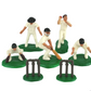 Cricket Themed Plastic Cake Topper Set