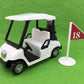 Golf Cart Plastic Cake Topper Set