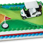 Golf Cart Plastic Cake Topper Set